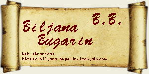 Biljana Bugarin vizit kartica